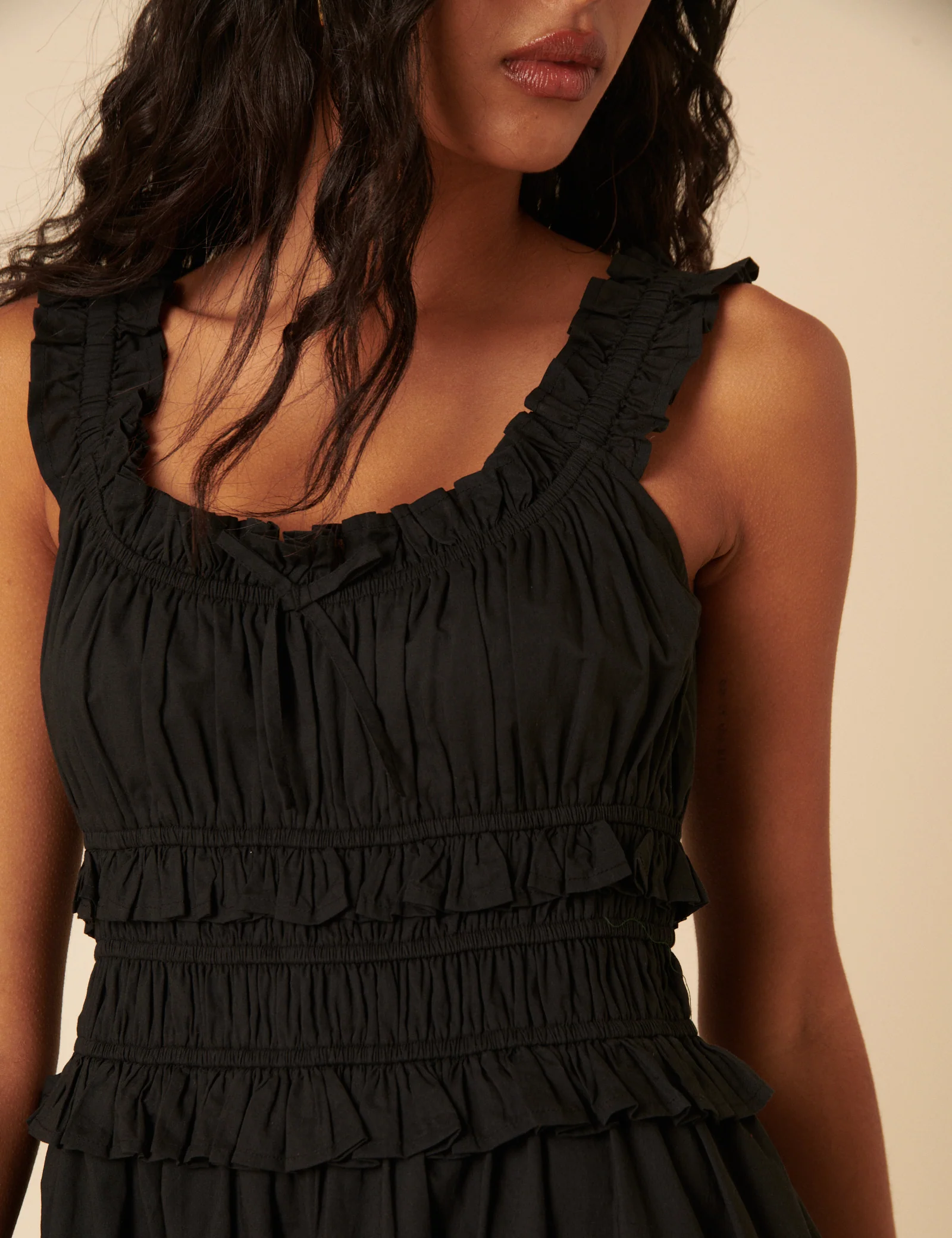 Black Ariel Mini Dress - Image 3