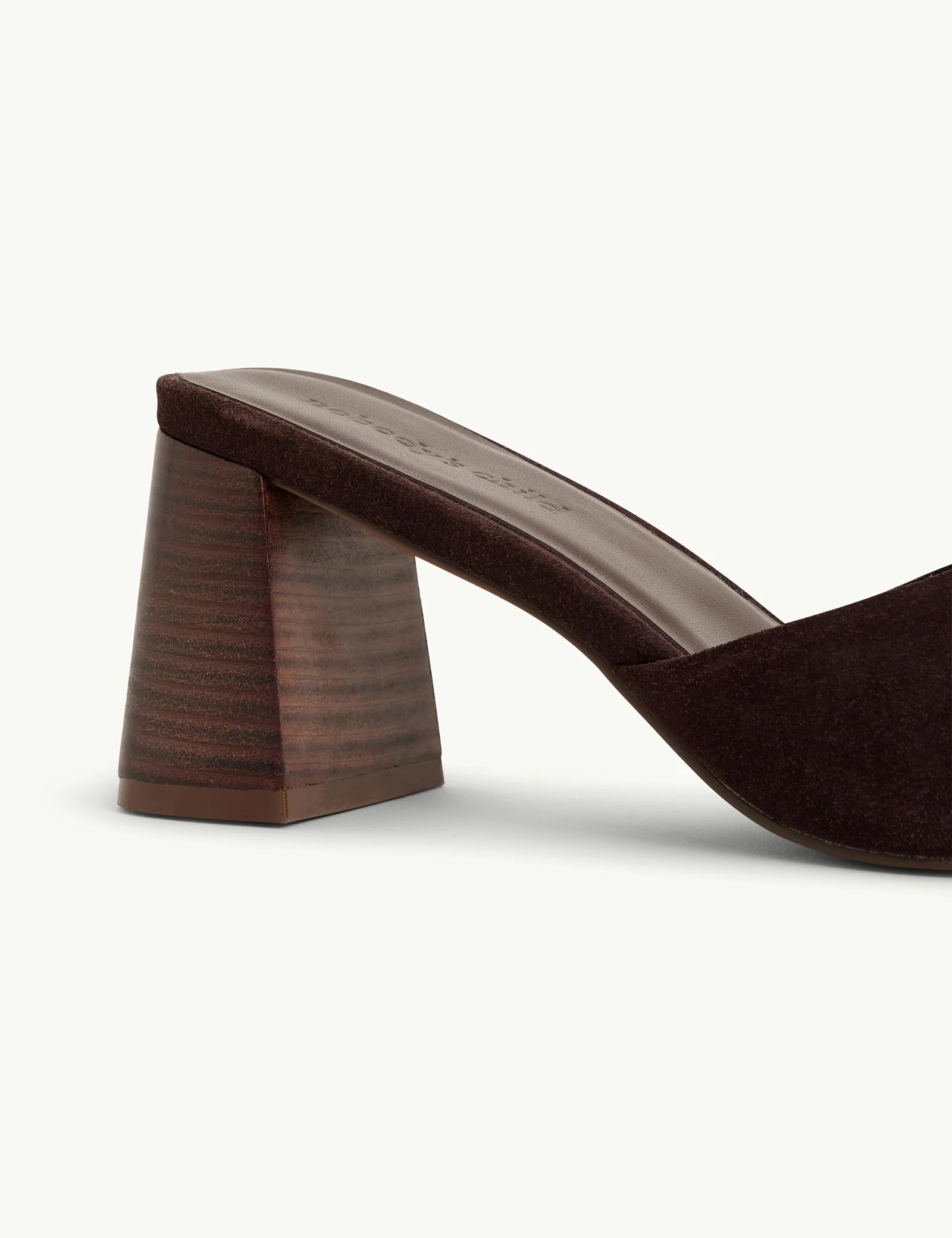 Dark Brown Block Heel Mules - Image 5