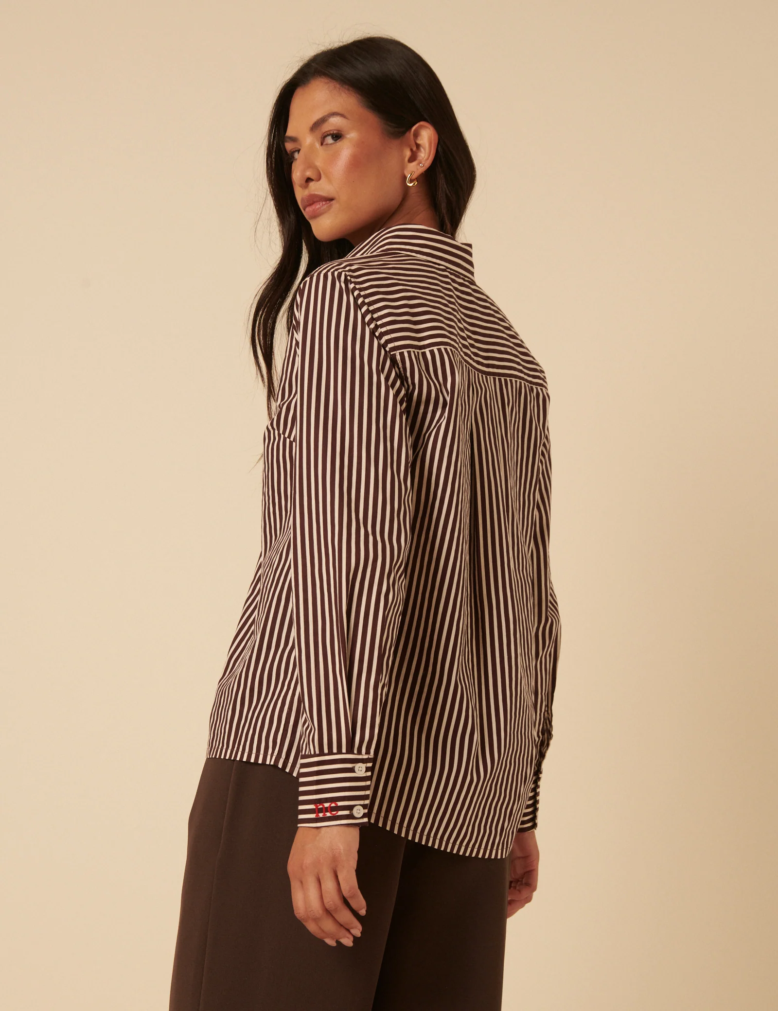 Brown Striped Shirt - Image 6