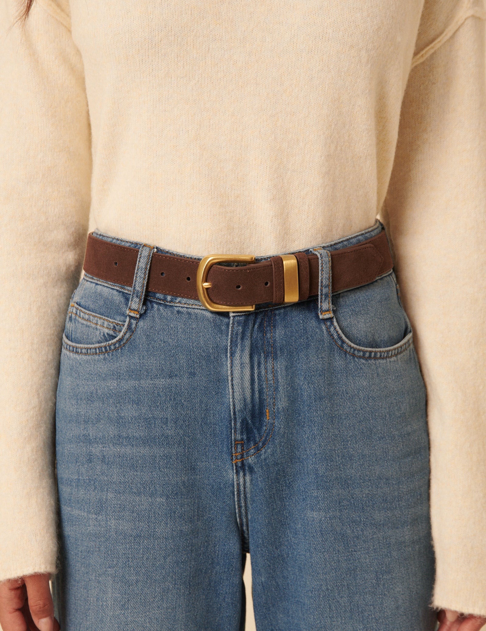 Brown Suede Belt - Image 3