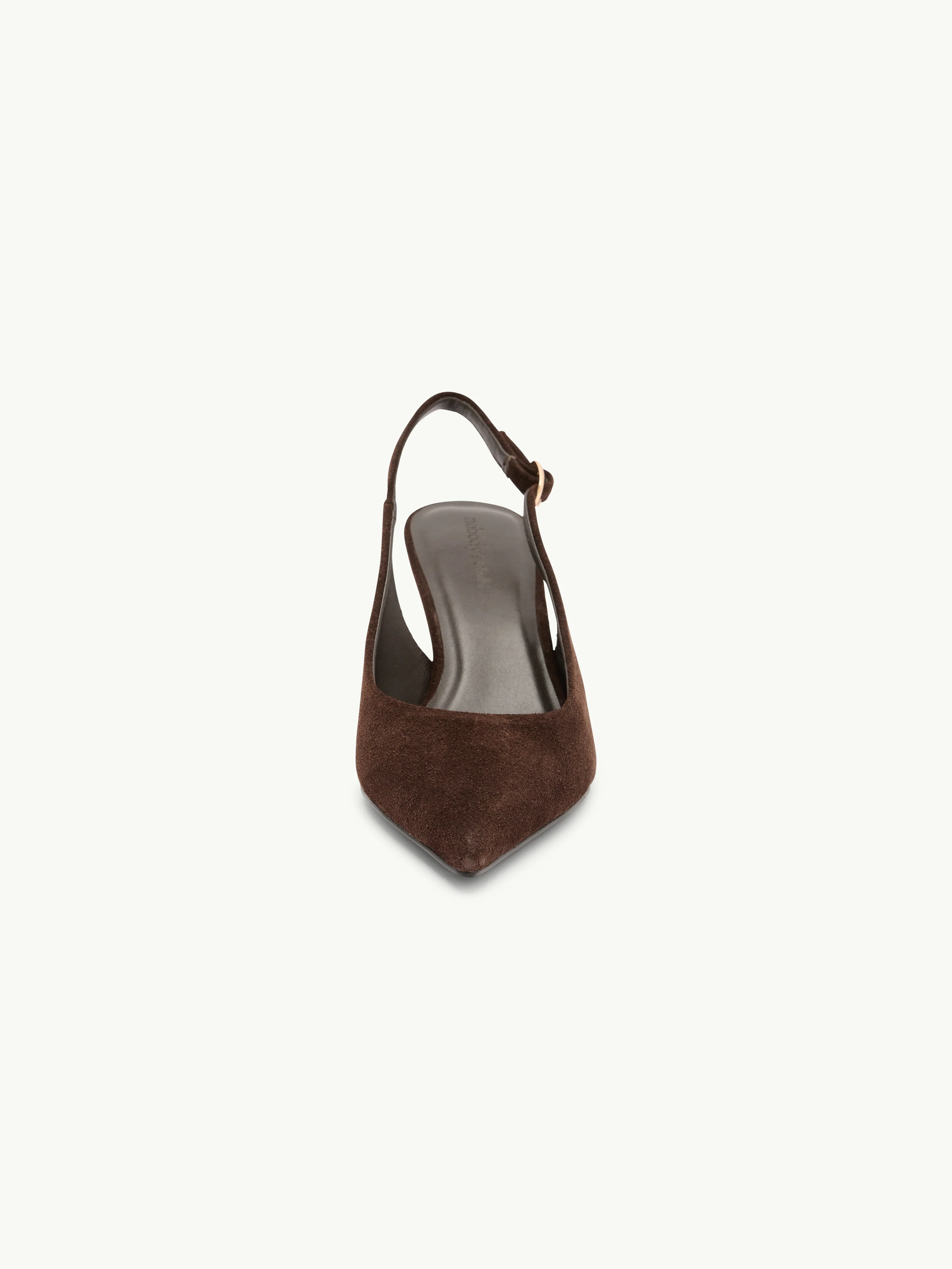 Brown Suede Sling Heel - Image 4