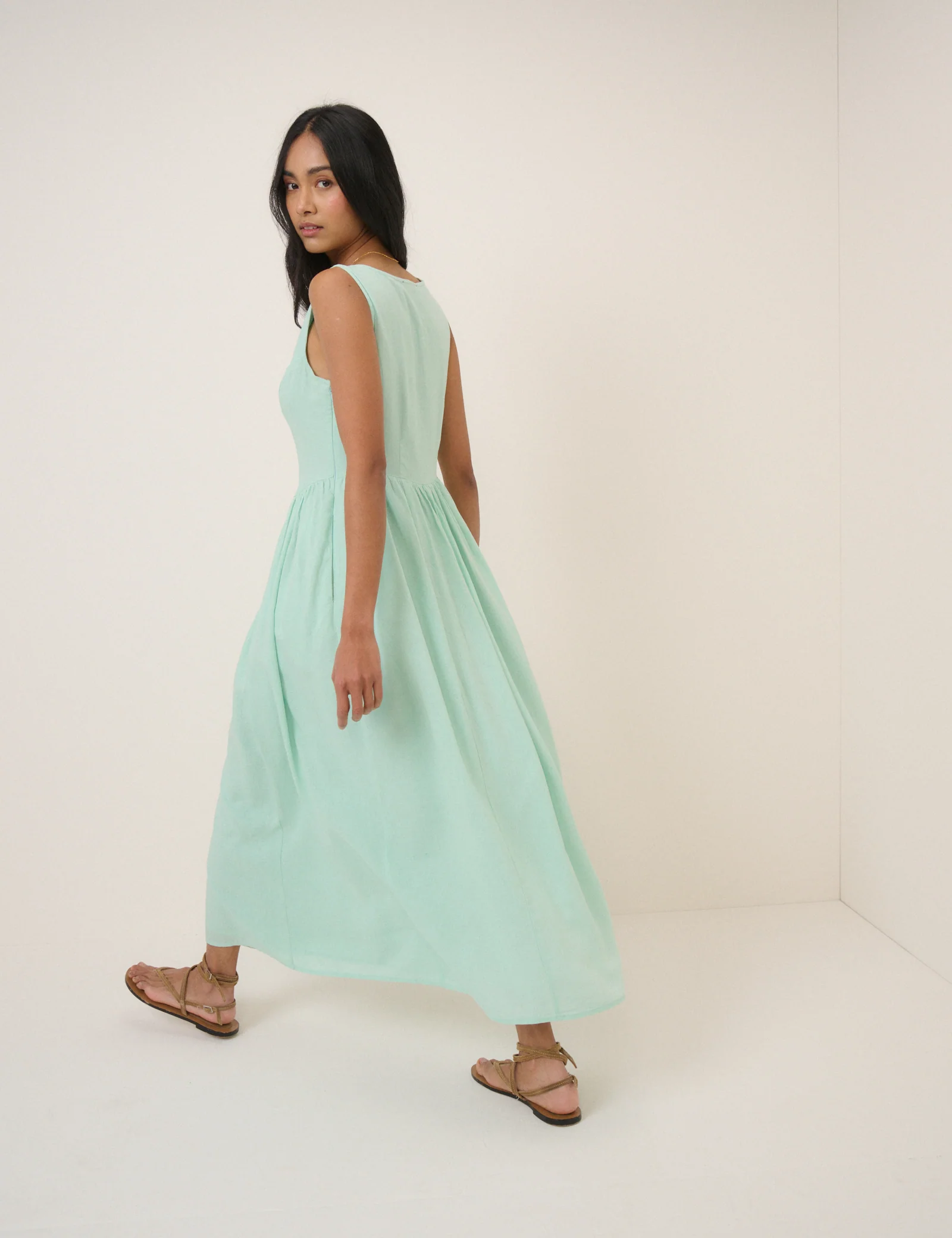 Mint Green Cora Midi Dress - Image 5