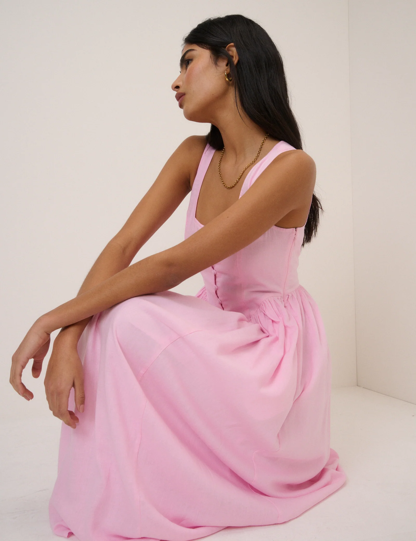 Pink Cora Midi Dress - Image 2