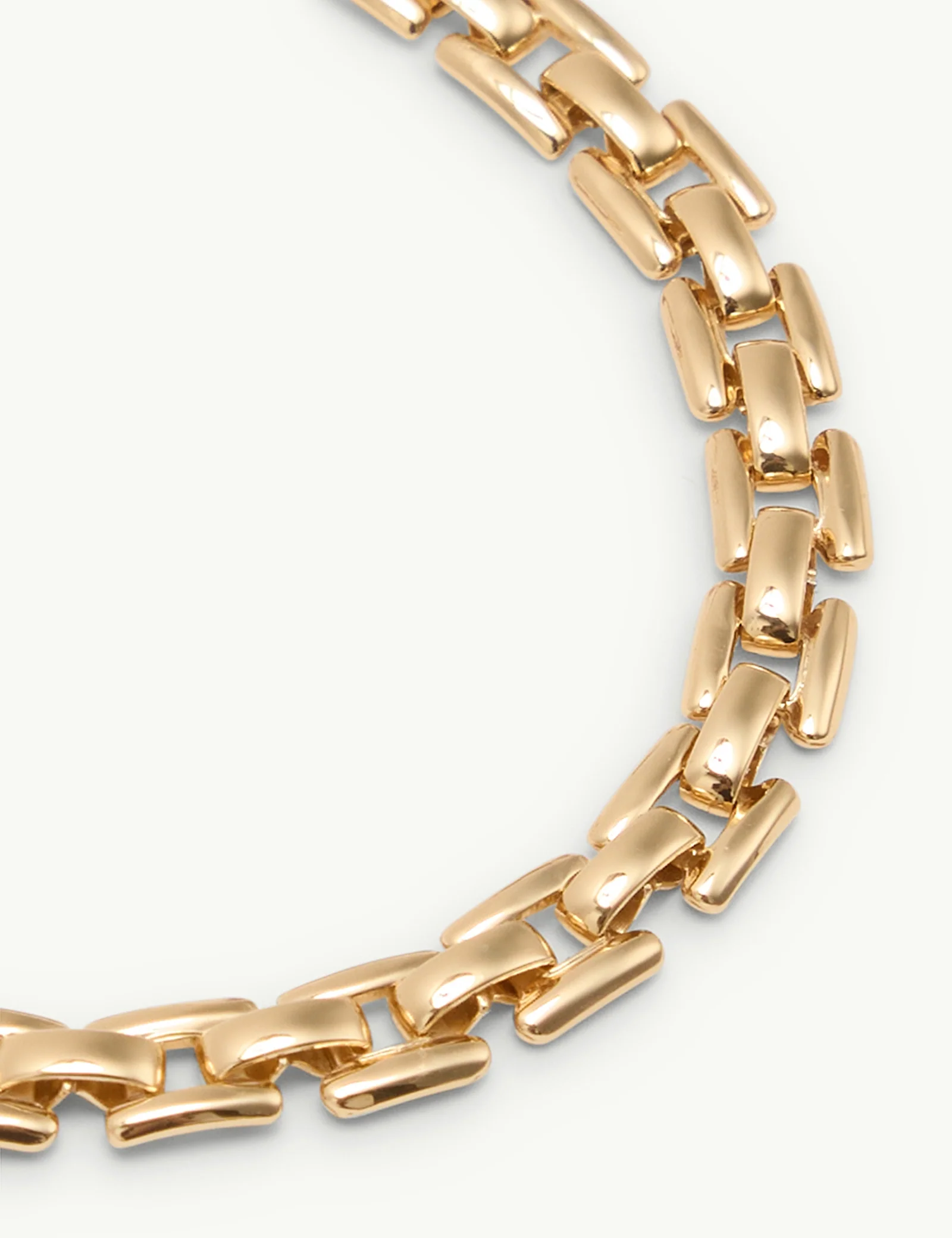 Gold Chain Interlocking Chain Bracelet - Image 5