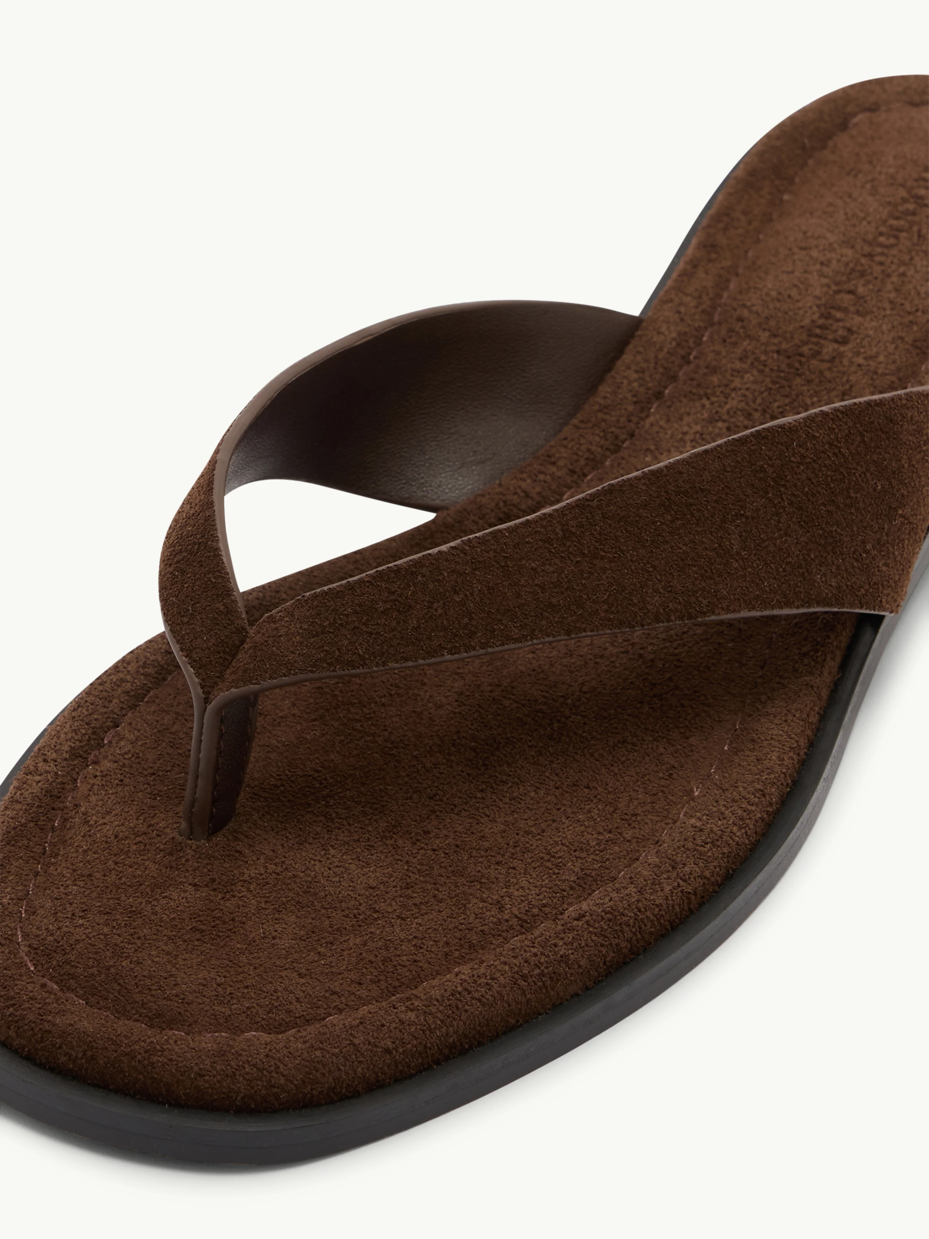 Brown Suede Flip Flops - Image 5
