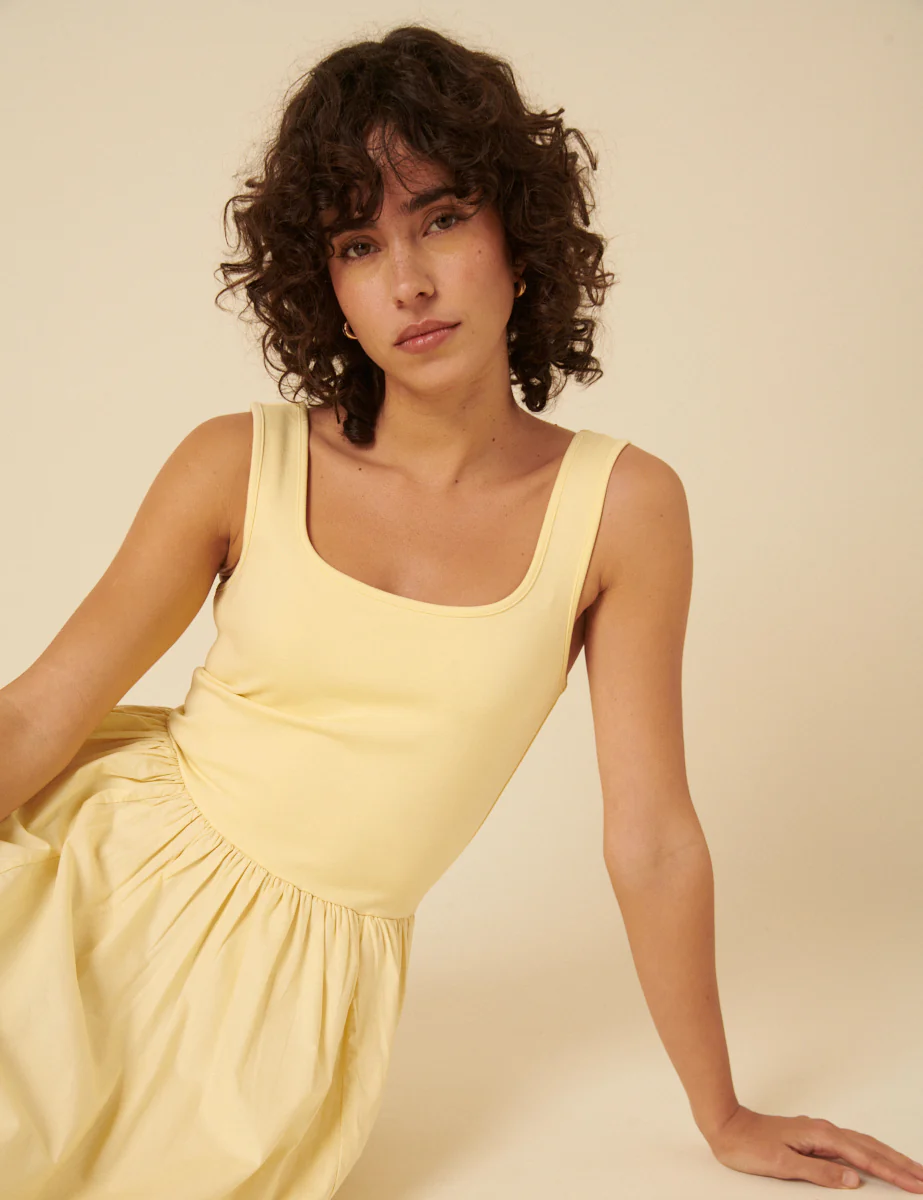 Butter Yellow Colorado Midi Dress - Image 2