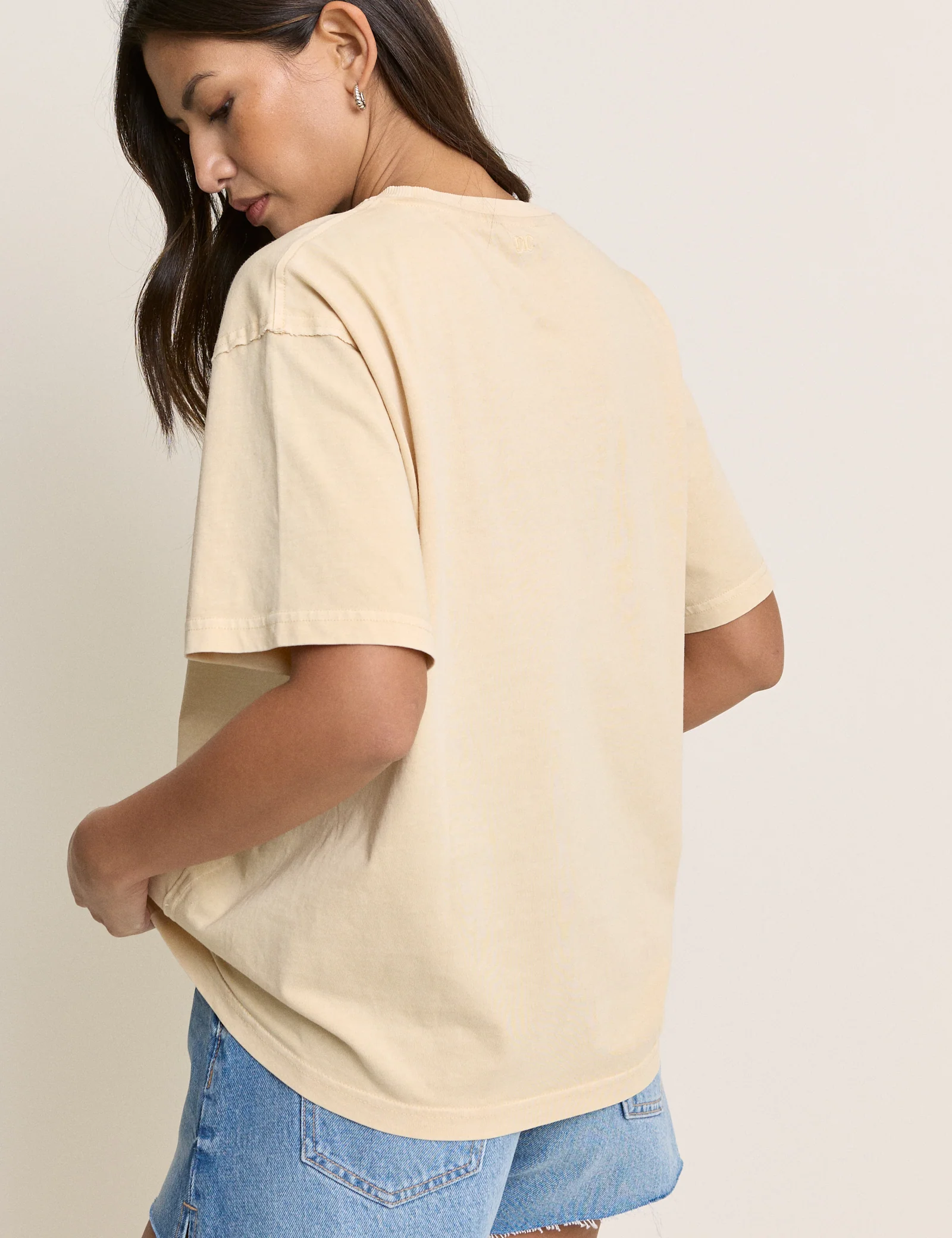 Yellow Raw Edge Relaxed T-shirt - Image 6