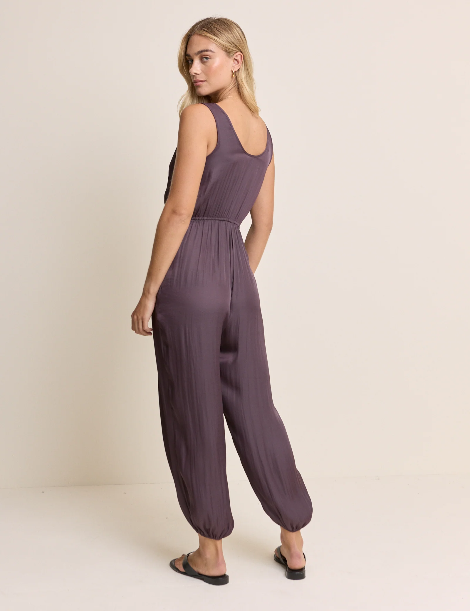 Purple Sleeveless Stephanie Jumpsuit - Image 5