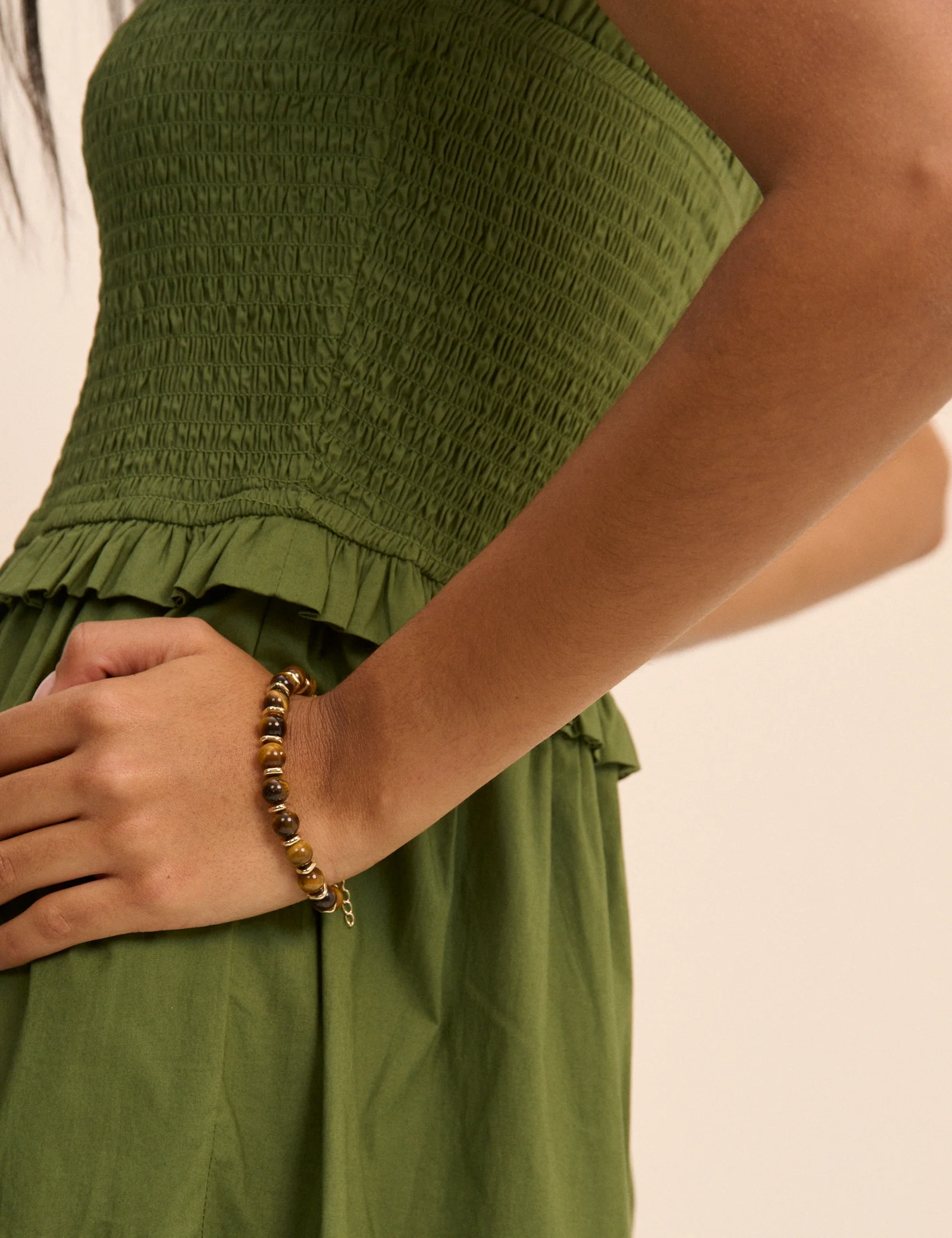 Tigers Eye Beaded Bracelet - Image 3