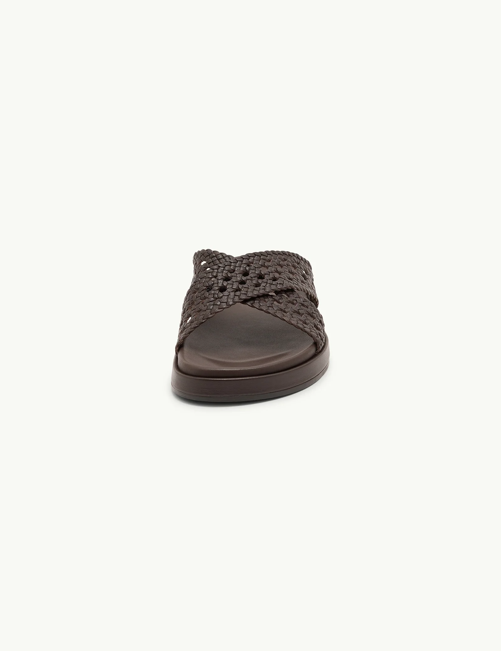 Brown Woven Leather Sandals - Image 6
