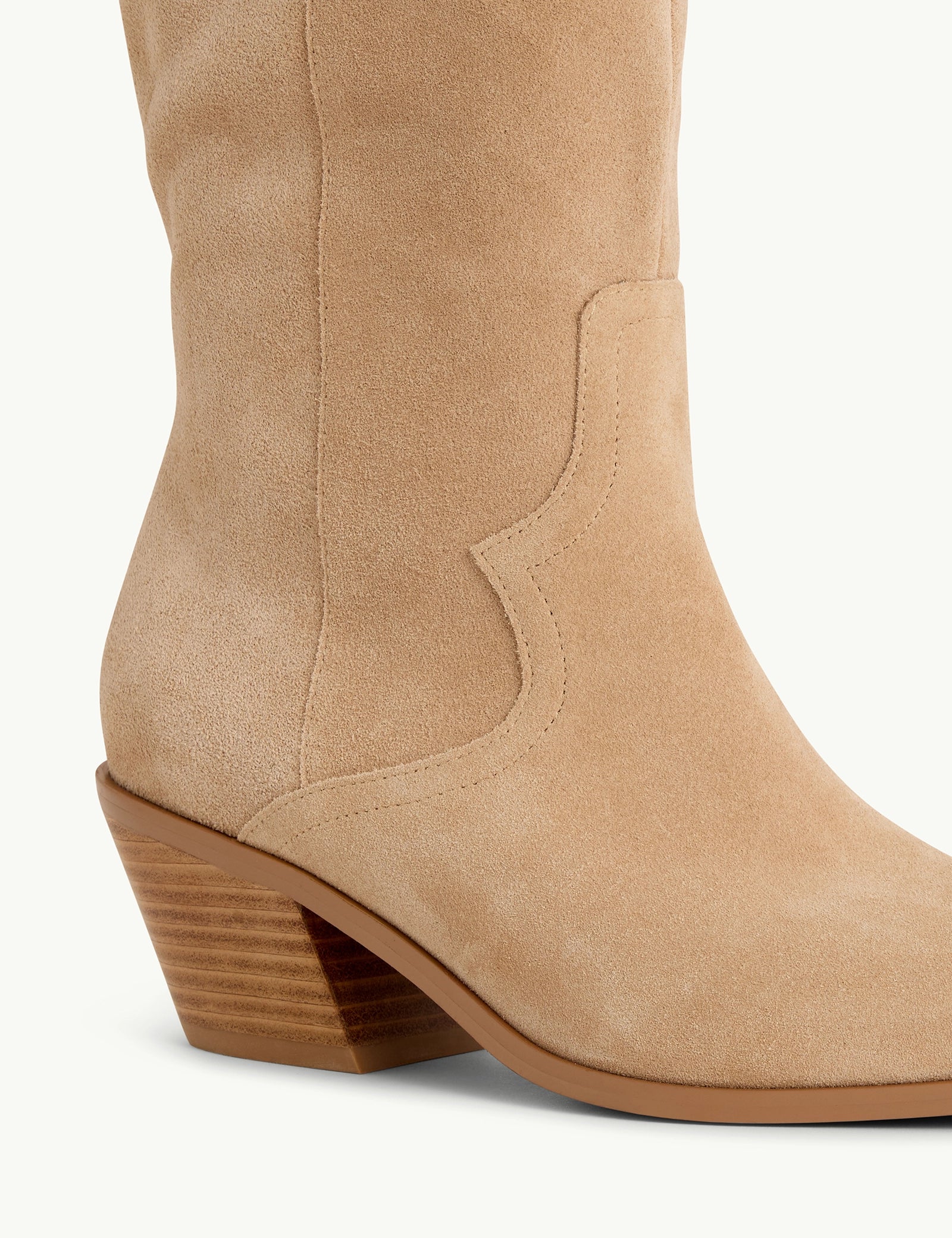 Light brown Suede Western Boots - Image 5